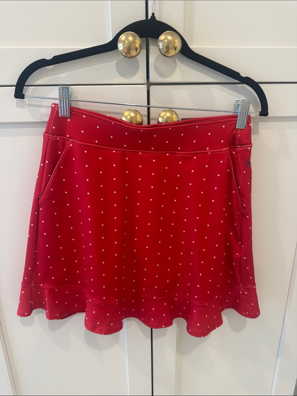 Red Polka Dot Mini Skirt - Unbranded